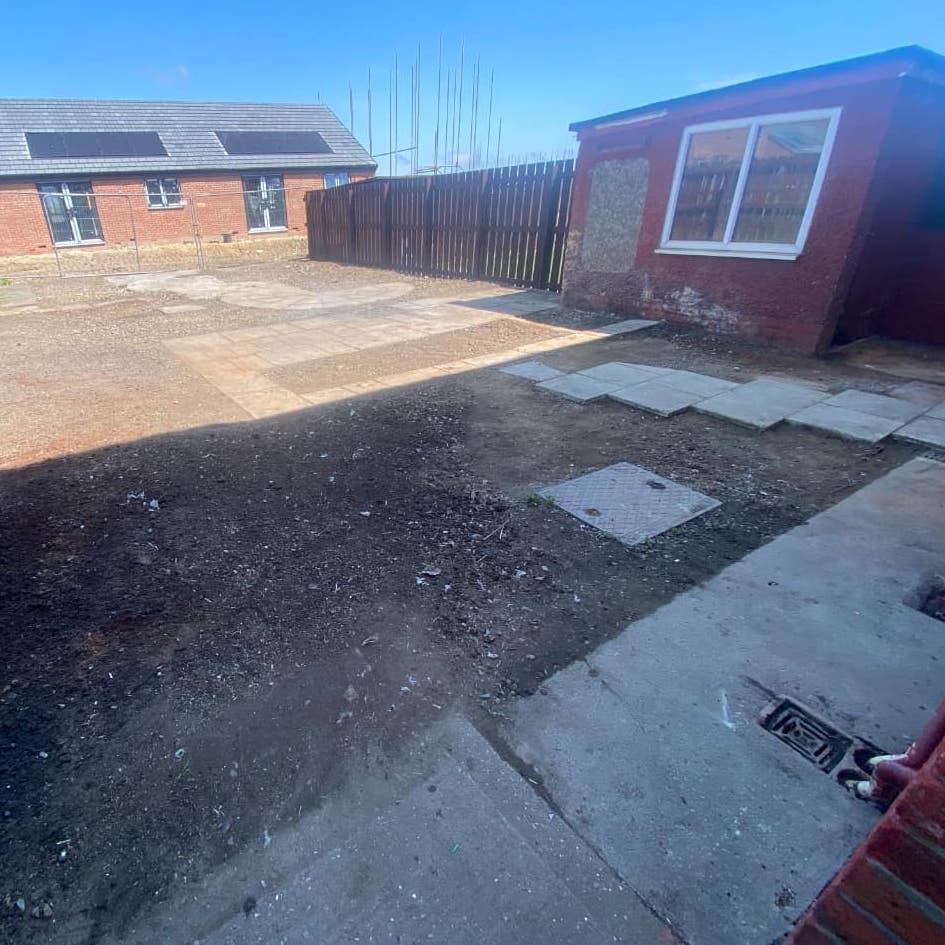 Clean garden following landlord services